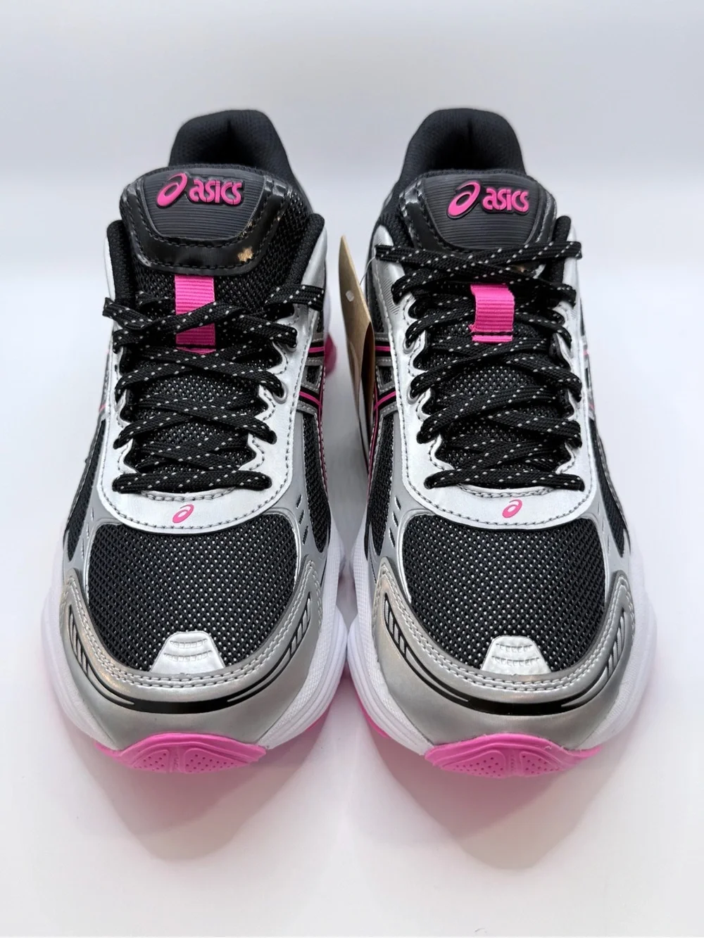 ASICS Gel Kinetic Fluent Women's Black Silver Pink Running Shoes